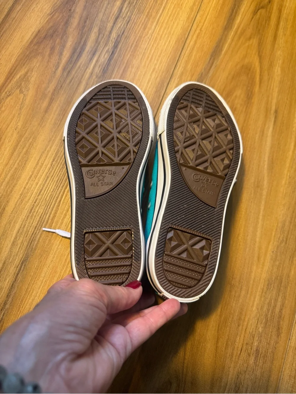 Converse Kids Teal Canvas Low-Top Sneakers with White Laces